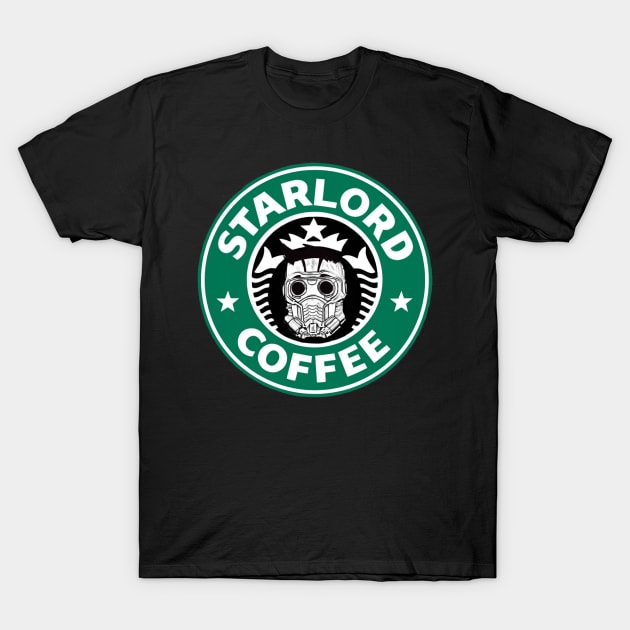 Starlord Coffee T-Shirt by DistractedGeek